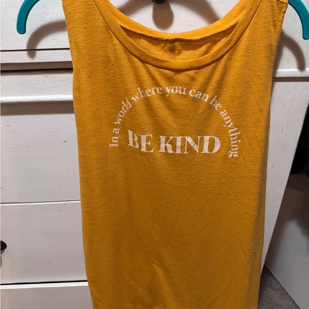 Torrid Yellow Tank Top - Be Kind Graphic